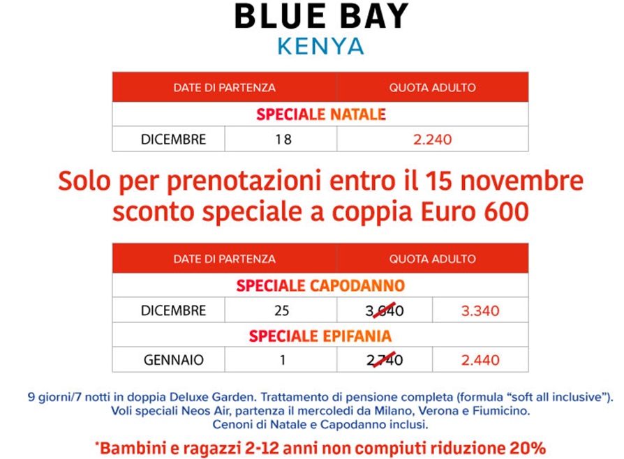 PROMO KENYA BLUE BAY